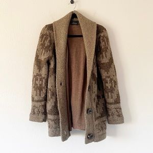 Line Oversized Cardigan Sweater